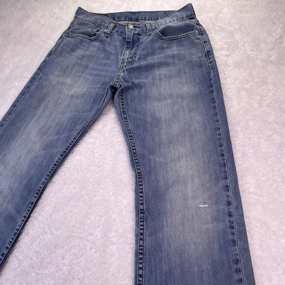Levi's 559‎ Jeans Men's Size 30x32 Blue Relaxed Straight Med Wash Distressed